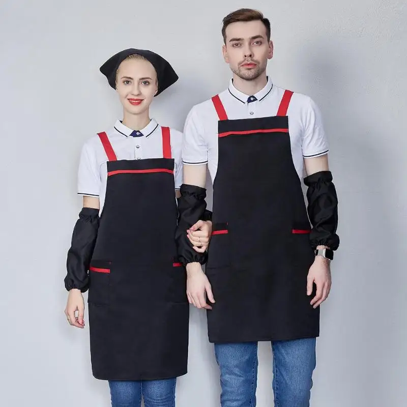 Kitchen Apron Cooking Baking Apron with Clean Sleeves Catering Halterneck Bib with 2 Pocket Sleeveless Aprons for Woman Men
Kitchen Apron Cooking Baking Apron with Clean Sleeves Catering Halterneck Bib with 2 Pocket Sleeveless Aprons for Woman Men