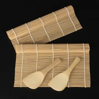 1Pcs Rolling Mat Sushi Spoon DIY Onigiri Rice Roller Sushi Maker Tools Bamboo Kitchen Gadgets Sushi Curtain Cooking Accessories
1Pcs Rolling Mat Sushi Spoon DIY Onigiri Rice Roller Sushi Maker Tools Bamboo Kitchen Gadgets Sushi Curtain Cooking Accessories