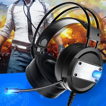 Wired Gaming Headset Deep Bass Game Earphone Computer Headphones With Microphone Led Light Headphones For Pc Laptop Computer
Wired Gaming Headset Deep Bass Game Earphone Computer Headphones With Microphone Led Light Headphones For Pc Laptop Computer