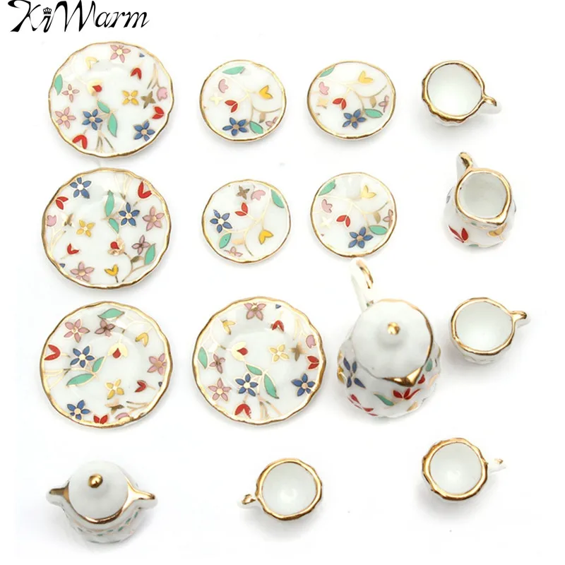 KiWarm 1:12 Colorful Floral Ceramic Tea Set Doll house Furniture Dining Ware Dish Cup Plate Ornaments Figurines Gadget Craft
KiWarm 1:12 Colorful Floral Ceramic Tea Set Doll house Furniture Dining Ware Dish Cup Plate Ornaments Figurines Gadget Craft