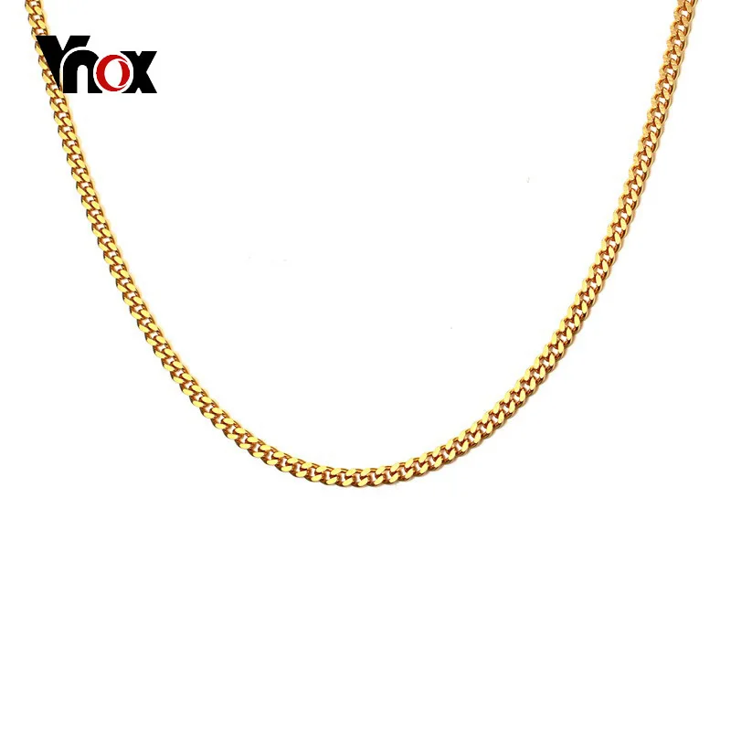 Vnox 24" / 28" Curb Link Chain for Men Stainless Steel Black Silver Gold Color Male Necklaces Punk Rocky Jewelry
Vnox 24" / 28" Curb Link Chain for Men Stainless Steel Black Silver Gold Color Male Necklaces Punk Rocky Jewelry