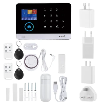 433MHZ Wireless GSM+GPRS+WIFI Intelligent Video Alarm Smart Home Security Alarm System Kit
433MHZ Wireless GSM+GPRS+WIFI Intelligent Video Alarm Smart Home Security Alarm System Kit