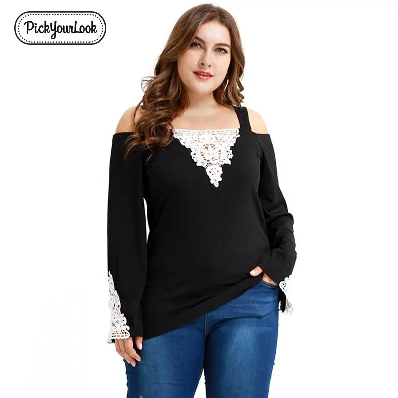 Pickyourlook Women Tops And Blouses Plus Size Autumn Long Sleeve Spaghetti Strap Female Shirt Chemise Lace Large Ladies Blusas
Pickyourlook Women Tops And Blouses Plus Size Autumn Long Sleeve Spaghetti Strap Female Shirt Chemise Lace Large Ladies Blusas