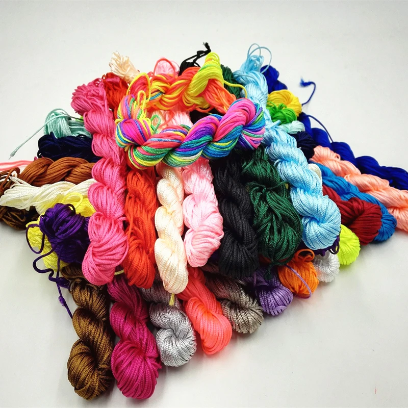 FASHION 1mm*25M Nylon Cord Thread Chinese Knot Macrame Rattail For DIY Bracelet Braided Without elasticity
FASHION 1mm*25M Nylon Cord Thread Chinese Knot Macrame Rattail For DIY Bracelet Braided Without elasticity