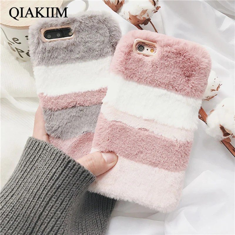 Luxury Warm Rabbit Fur Plush Soft Case For iPhone 5 5s SE 6 6s 7 8 Plus X XS Max XR Case Funny Lovely Phone Accessories Case
Luxury Warm Rabbit Fur Plush Soft Case For iPhone 5 5s SE 6 6s 7 8 Plus X XS Max XR Case Funny Lovely Phone Accessories Case