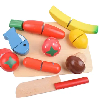 Wooden Fun Cutting Toys Kitchen Cutting Fruits Vegetables Set Simulated Food Pretend Play Food and Cutting Board Playset 10Pcs
Wooden Fun Cutting Toys Kitchen Cutting Fruits Vegetables Set Simulated Food Pretend Play Food and Cutting Board Playset 10Pcs