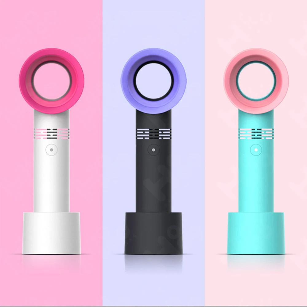 USB Charging Portable Handheld Mini Cooler Leafless Fan Summer Desk Table Cooling Fans 3 Fan Speed Rating Air Conditioner
USB Charging Portable Handheld Mini Cooler Leafless Fan Summer Desk Table Cooling Fans 3 Fan Speed Rating Air Conditioner