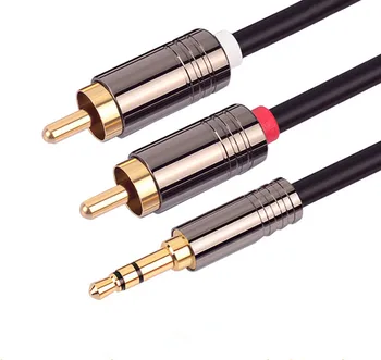 DC 3.5mm to 2 RCA Adapter Audio Splitter Cable AV Wire 24K Gold-Plated Connector for Speaker DVD TV Camera
DC 3.5mm to 2 RCA Adapter Audio Splitter Cable AV Wire 24K Gold-Plated Connector for Speaker DVD TV Camera