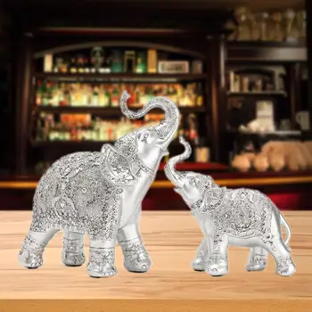 Fashion 2Pcs/set Silver Polyresin Ornate Elephant Statue Lucky Figurine Sculptures Ornaments for Home Office Decor Crafts Gift
Fashion 2Pcs/set Silver Polyresin Ornate Elephant Statue Lucky Figurine Sculptures Ornaments for Home Office Decor Crafts Gift