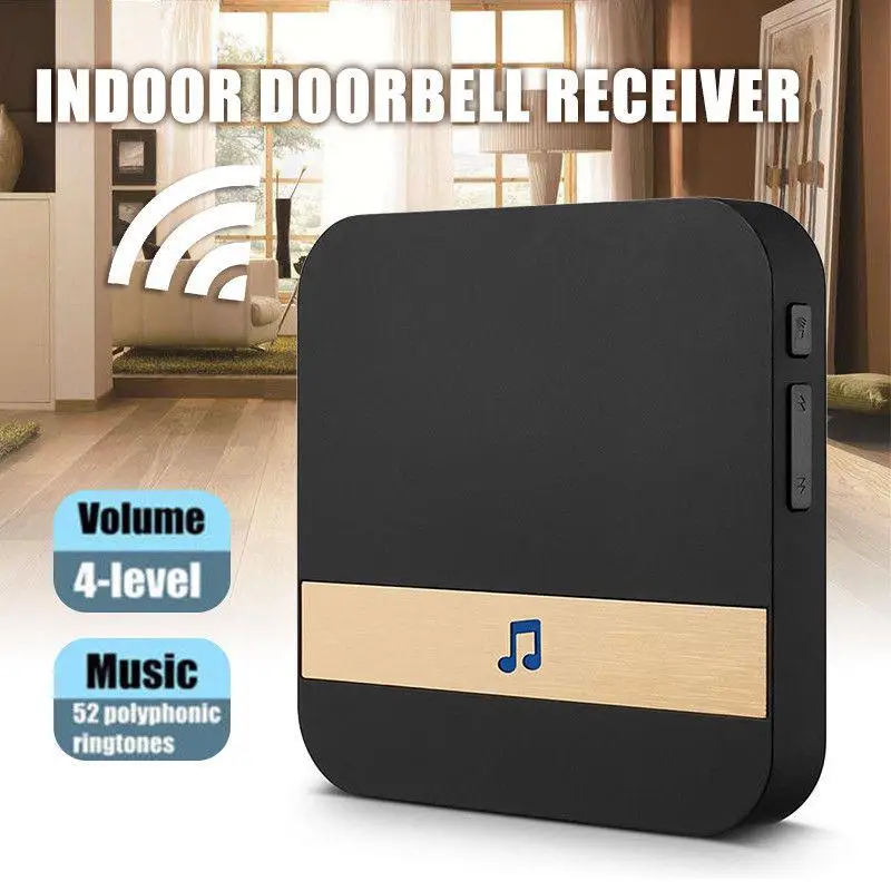B10 AC 90V-250V 52 Chimes 110dB Wireless Doorbell Receiver Ding Dong Wifi Doorbell Camera Low Power Consumption Home Door r15
B10 AC 90V-250V 52 Chimes 110dB Wireless Doorbell Receiver Ding Dong Wifi Doorbell Camera Low Power Consumption Home Door r15