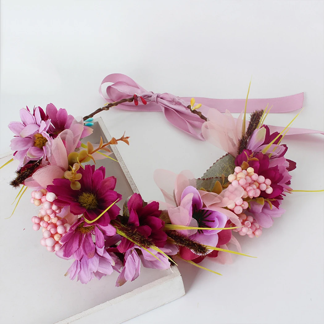 Romantic Beautiful Head Wreath Fashion Artificial Wreath Headdress Flower Crown Fashion Attractive Floral Headpiece Hair Wreath
Romantic Beautiful Head Wreath Fashion Artificial Wreath Headdress Flower Crown Fashion Attractive Floral Headpiece Hair Wreath