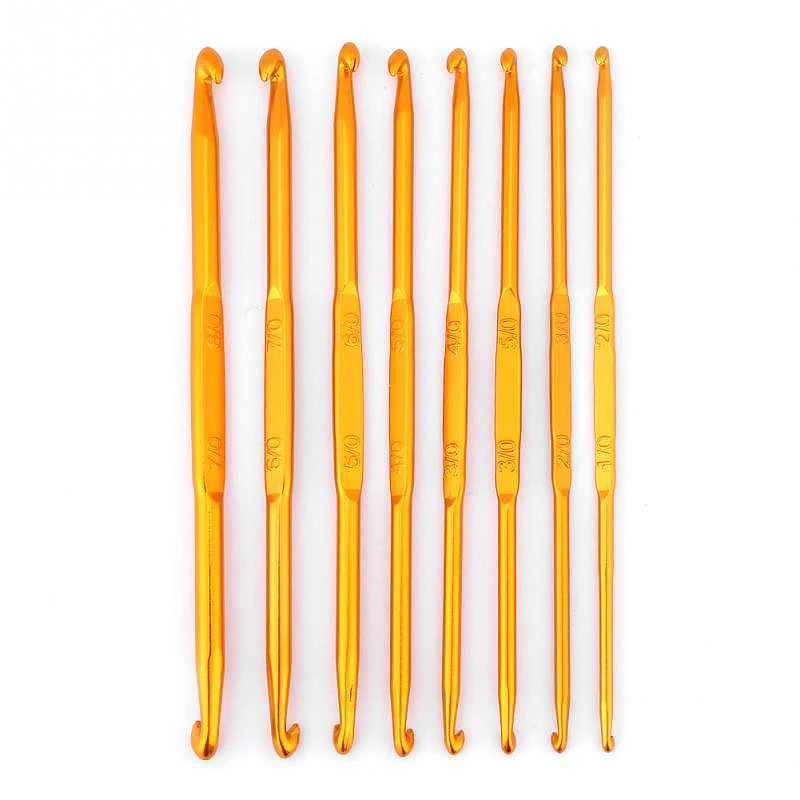 8Pcs Golden Double End Crochet Hook Bamboo Knitting Needle Set Home Weave Needle Crochet Hooks Sewing Craft Tool
8Pcs Golden Double End Crochet Hook Bamboo Knitting Needle Set Home Weave Needle Crochet Hooks Sewing Craft Tool