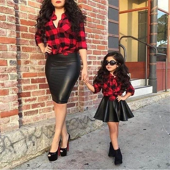 2PCS Boutique Fashion Girls Kids Red Plaid Long Sleeve Tops Shirt Leather PU Skirt Summer Stylish Kid Girls Outfits Clothes Sets
2PCS Boutique Fashion Girls Kids Red Plaid Long Sleeve Tops Shirt Leather PU Skirt Summer Stylish Kid Girls Outfits Clothes Sets