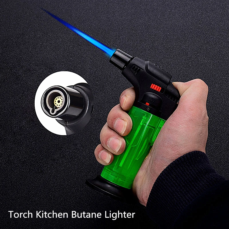 Kitchen Butane Lighter Cooking Torch Refillable Adjustable Flame Lighter BBQ Ignition Spray Gun Picnic Tool Cigarette accessorie
Kitchen Butane Lighter Cooking Torch Refillable Adjustable Flame Lighter BBQ Ignition Spray Gun Picnic Tool Cigarette accessorie