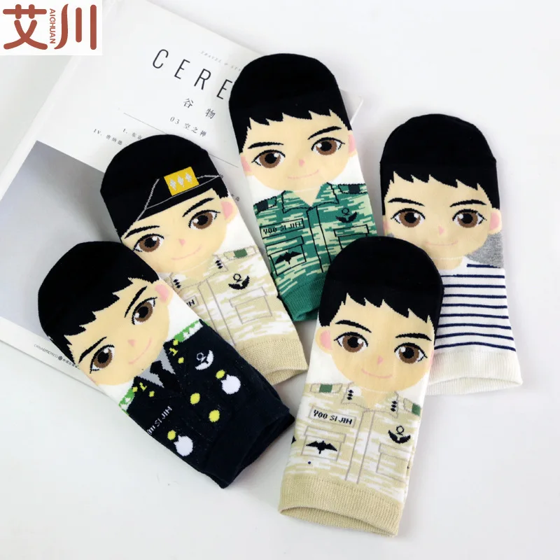 Descendants of the sun socks Legend Of The Blue Sea cute funny novelty women sock spring summer cartoon cotton stripe calcetines
Descendants of the sun socks Legend Of The Blue Sea cute funny novelty women sock spring summer cartoon cotton stripe calcetines