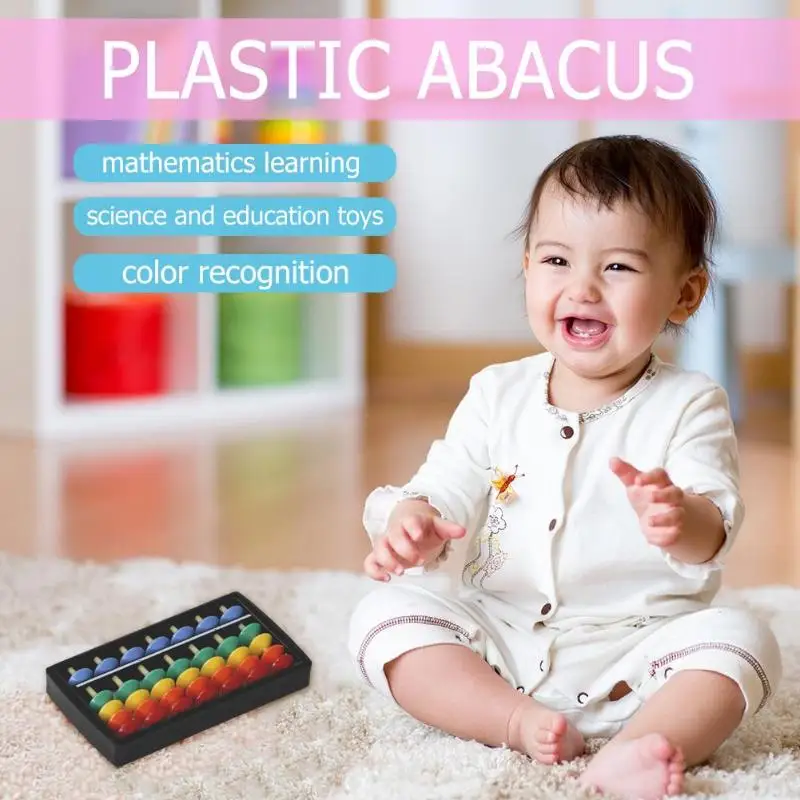 1Set Math Toy Plastic Abacus 7 Digits 5 Beads Arithmetic Tool Kids Math Learn Aid Gift Colorful Educational Caculating Toys
1Set Math Toy Plastic Abacus 7 Digits 5 Beads Arithmetic Tool Kids Math Learn Aid Gift Colorful Educational Caculating Toys
