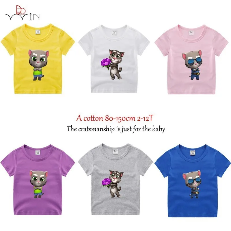 2-12T Kids Summer Short Sleeve Boys T shirt Bing TalkingTom Cartoon Print Children's T-shirt Cute Funny Baby Clothes 060
2-12T Kids Summer Short Sleeve Boys T shirt Bing TalkingTom Cartoon Print Children's T-shirt Cute Funny Baby Clothes 060