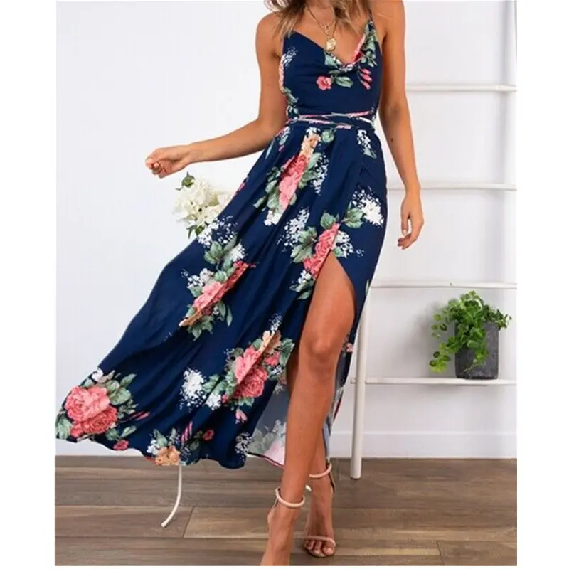 2019 Fashion New Women Boho Floral Dress Holiday Party Sleeveless Ladies Maxi Summer Beach Dress Sundress
2019 Fashion New Women Boho Floral Dress Holiday Party Sleeveless Ladies Maxi Summer Beach Dress Sundress