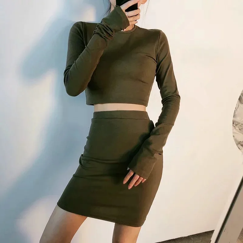 Set female 2019 summer new thin women's fashion short paragraph Slim bottoming shirt elastic bag hip half skirt two-piece
Set female 2019 summer new thin women's fashion short paragraph Slim bottoming shirt elastic bag hip half skirt two-piece