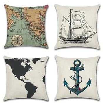 Nautical Map Sketch Sailboats 45*45cm Cushion Cover Linen Throw Pillow Car Home Decoration Decorative Pillowcase 30
Nautical Map Sketch Sailboats 45*45cm Cushion Cover Linen Throw Pillow Car Home Decoration Decorative Pillowcase 30