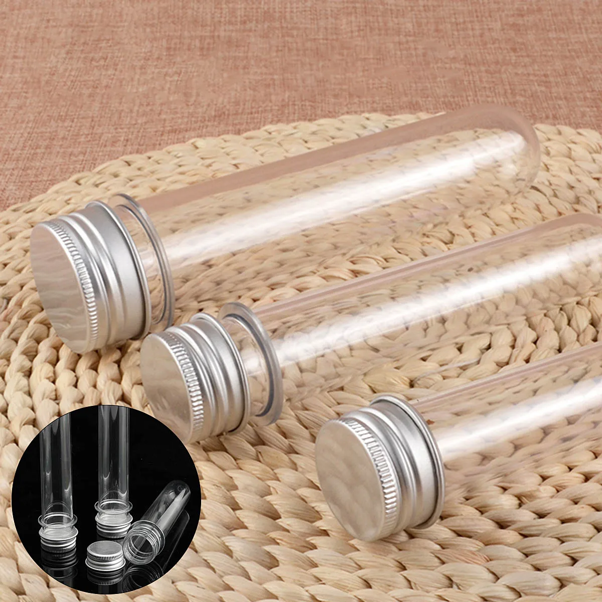 1pcs 40ml Transparent Test Tube+Metal Caps Stoppers Screw Top Lid Laboratory Test Tube Wedding Favours Clear Plastic Test Tubes
1pcs 40ml Transparent Test Tube+Metal Caps Stoppers Screw Top Lid Laboratory Test Tube Wedding Favours Clear Plastic Test Tubes