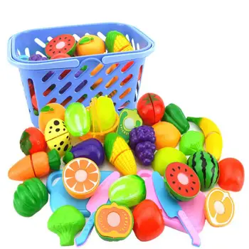 23PCS DIY Pretend Play Baby New Plastic Cutting Fruit And Vegetables Toys Children House Playing Game Kitchen Toy Set
23PCS DIY Pretend Play Baby New Plastic Cutting Fruit And Vegetables Toys Children House Playing Game Kitchen Toy Set