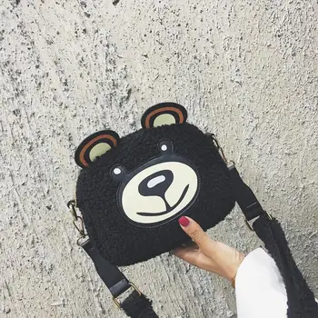 Cartoon Cashmere Bear Head Casual Messenger Bag Women Girls Cute Sling Shoulder Handbags 2018 Cute Design Girls Handbag Bolso
Cartoon Cashmere Bear Head Casual Messenger Bag Women Girls Cute Sling Shoulder Handbags 2018 Cute Design Girls Handbag Bolso