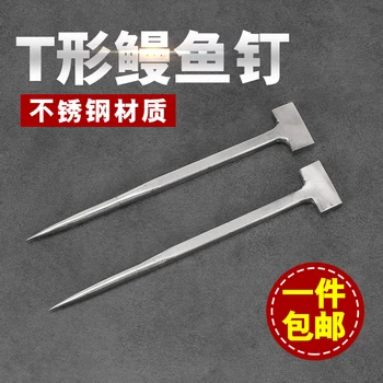 Japanese kitchen 304 stainless steel T shaped eel nail eel nails fish kill stud nail eel needle seafood tool accessories
Japanese kitchen 304 stainless steel T shaped eel nail eel nails fish kill stud nail eel needle seafood tool accessories