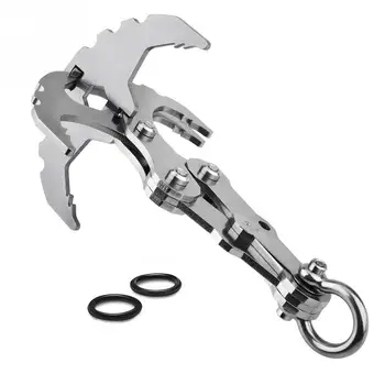 Stainless Steel Survival Gravity Hook Grappling Carabiner Magnet Outdoor Climbing Claws Car Traction Rescue EDC Tool Key Chain
Stainless Steel Survival Gravity Hook Grappling Carabiner Magnet Outdoor Climbing Claws Car Traction Rescue EDC Tool Key Chain