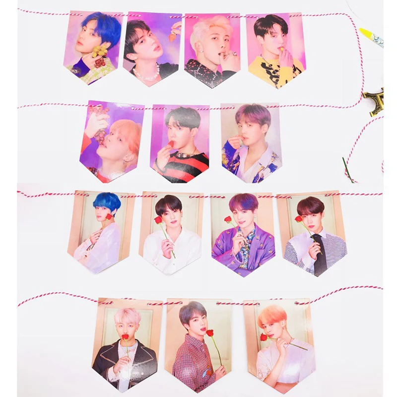 7Pcs Kpop MAP OF SOUL PERSONA Album JK RM SUGA V JIN JIMIN Hanging Flag Poster HD Hang Up Photo Picture Decoration Fan Supplies
7Pcs Kpop MAP OF SOUL PERSONA Album JK RM SUGA V JIN JIMIN Hanging Flag Poster HD Hang Up Photo Picture Decoration Fan Supplies