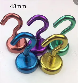 Suleve 48MM 90KG Neodymium Magnetic Color Hook Holder Salvage Magnet Red Yellow Blue Green Purple And New Style Magnet
Suleve 48MM 90KG Neodymium Magnetic Color Hook Holder Salvage Magnet Red Yellow Blue Green Purple And New Style Magnet
