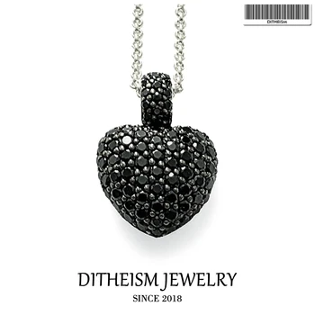 Link Chain Necklace Black CZ Heart, 2018 New Fashion 925 Sterling Silver Jewelry European Romantic Gift For Women Girls
Link Chain Necklace Black CZ Heart, 2018 New Fashion 925 Sterling Silver Jewelry European Romantic Gift For Women Girls