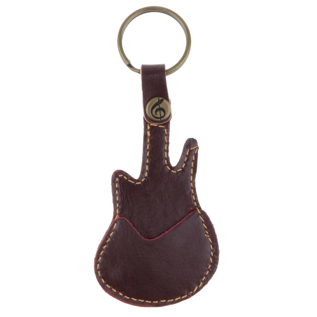 Durable Leather Keychain Bag Guitar Pick Holder Plectrums Bag Case 10 x 5cm
Durable Leather Keychain Bag Guitar Pick Holder Plectrums Bag Case 10 x 5cm