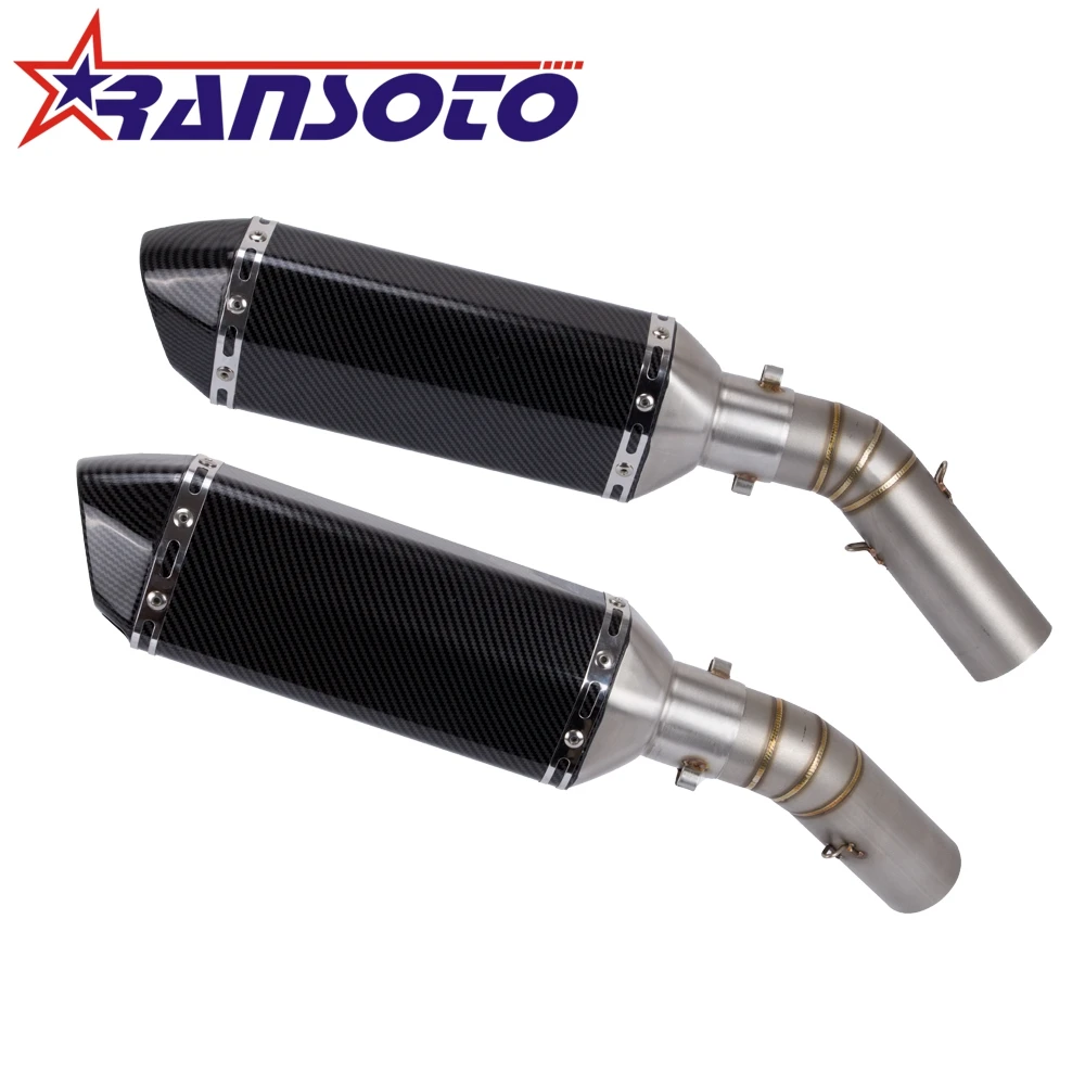 RANSOTO Motorcycle Exhaust System Slip On Middle Pipe Link Muffler For Ducati 848 EVO 1098 1198 S/R Not for streetfighter 848
RANSOTO Motorcycle Exhaust System Slip On Middle Pipe Link Muffler For Ducati 848 EVO 1098 1198 S/R Not for streetfighter 848