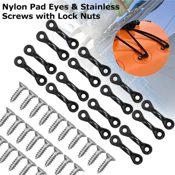30Pcs Kayak Nylon Pad Eyes + 60Pcs Stainless Steel Screws With Lock Nuts Bungee Kit Canoe Boat Parts Accessories Durable Set
30Pcs Kayak Nylon Pad Eyes + 60Pcs Stainless Steel Screws With Lock Nuts Bungee Kit Canoe Boat Parts Accessories Durable Set