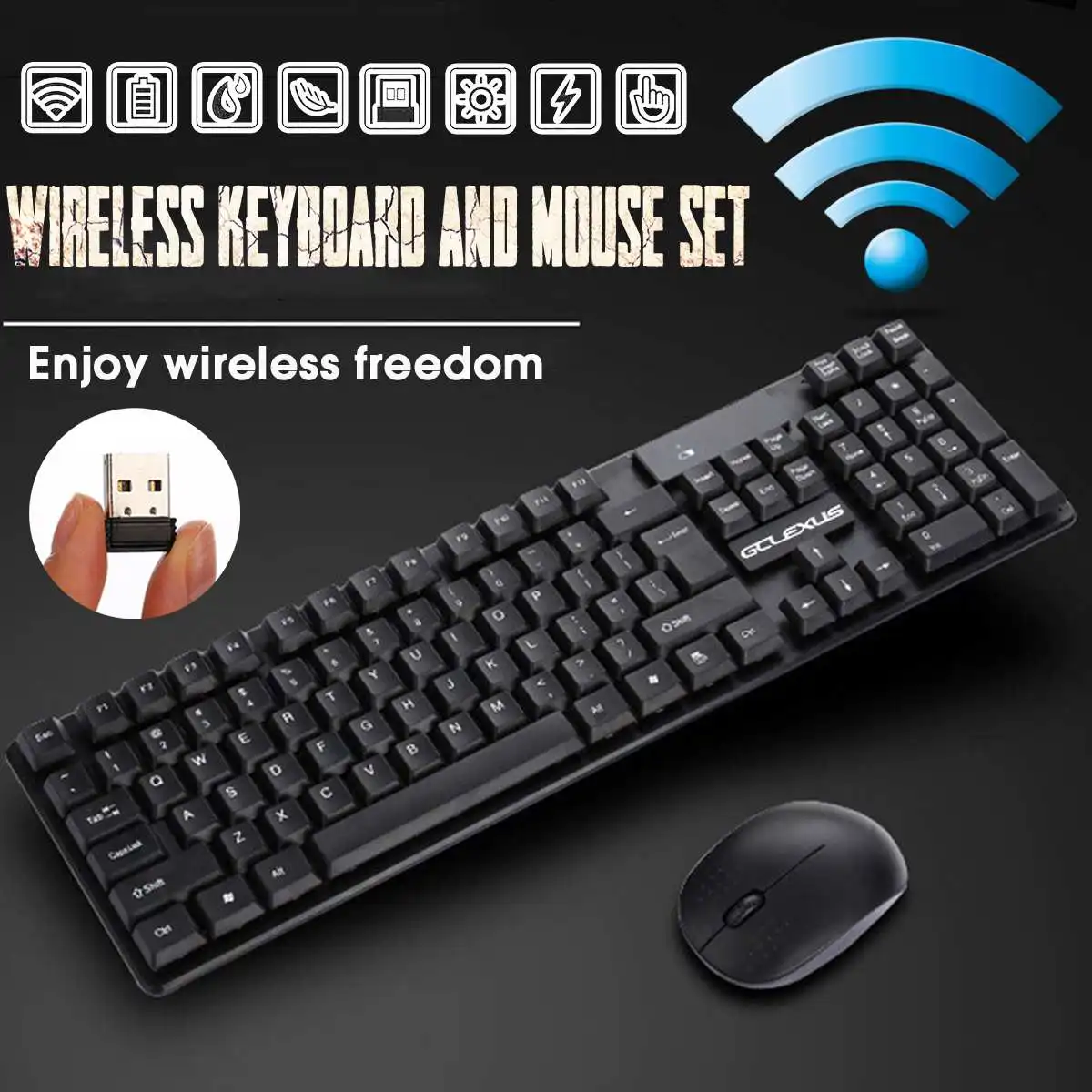 LED Gaming Wired 2.4G keyboard and Mouse Set to Computer Multimedia Gamer Keyboard Mouse Combos
LED Gaming Wired 2.4G keyboard and Mouse Set to Computer Multimedia Gamer Keyboard Mouse Combos