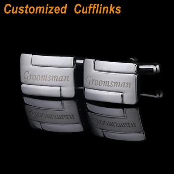 Qi Qi Wu Free shipping Personalized Cufflinks Laser Engraved Wedding For Men's Jewelry Customized Wedding Favors With Gift Box
Qi Qi Wu Free shipping Personalized Cufflinks Laser Engraved Wedding For Men's Jewelry Customized Wedding Favors With Gift Box