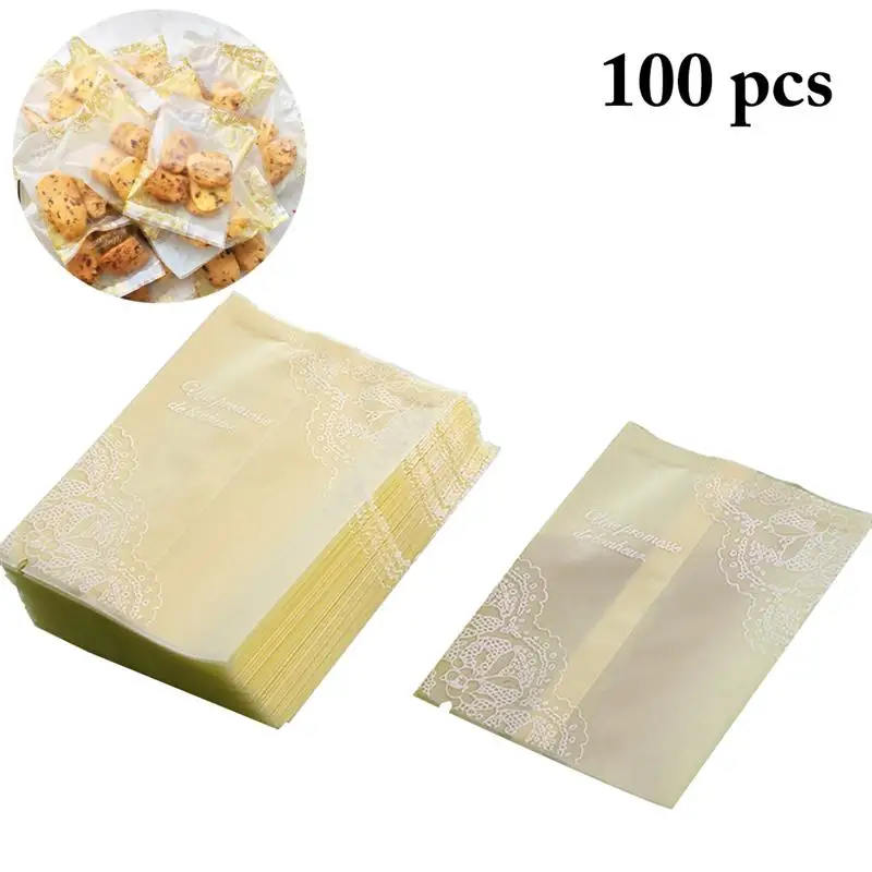 100PCS Lace Scrub Packaging Cookie Candy Bag Cello Bag Multi-Purpose Frosted Cookie Bag Cellophane Bag For Candy Treat
100PCS Lace Scrub Packaging Cookie Candy Bag Cello Bag Multi-Purpose Frosted Cookie Bag Cellophane Bag For Candy Treat
