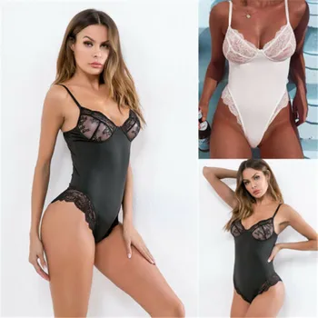 Womens Lady Sexy Lingerie Lace Black Bodysuit G-string Underwear Sleepwear Nightwear Skinny Sexy Clothing
Womens Lady Sexy Lingerie Lace Black Bodysuit G-string Underwear Sleepwear Nightwear Skinny Sexy Clothing