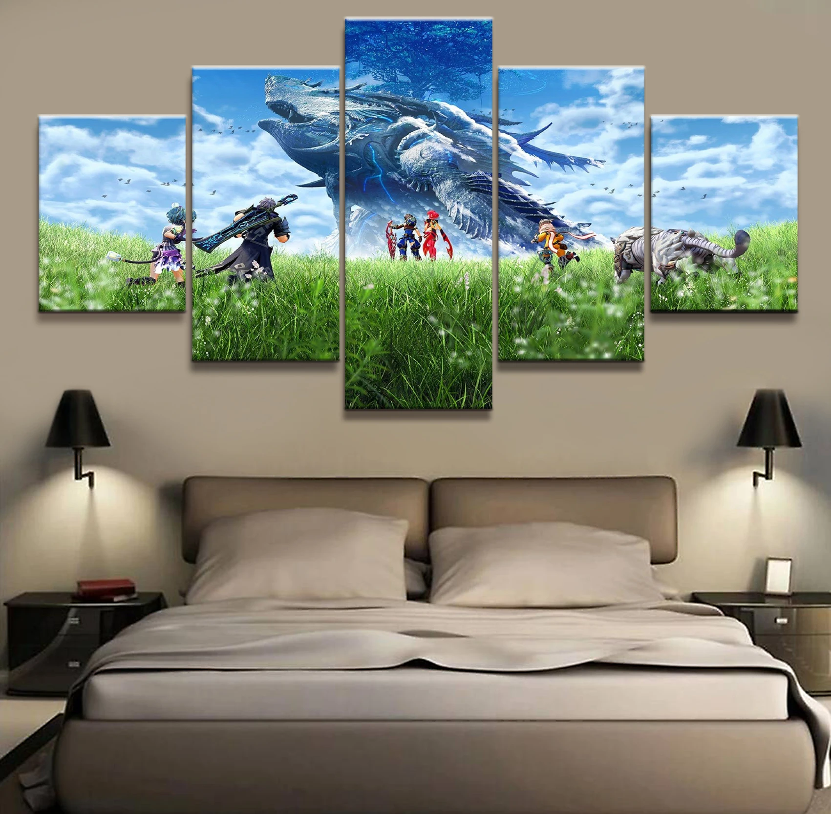 5 Pieces Final Fantasy XIV Game Poster Modern Wall Art Decorative Modular Framework Picture Canvas HD Printed One Set Painting
5 Pieces Final Fantasy XIV Game Poster Modern Wall Art Decorative Modular Framework Picture Canvas HD Printed One Set Painting