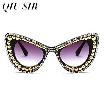 2019 Cat Eye Diamond Sunglasses Women High Quality Rhinestone Vintage Brand Designer Oversized Sunglasses Ladies Party UV400
2019 Cat Eye Diamond Sunglasses Women High Quality Rhinestone Vintage Brand Designer Oversized Sunglasses Ladies Party UV400