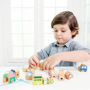 RCtown Cartoon Animals Wooden Theme String Beads Stringing Threading Beads Game Educational Toy for Kids
RCtown Cartoon Animals Wooden Theme String Beads Stringing Threading Beads Game Educational Toy for Kids