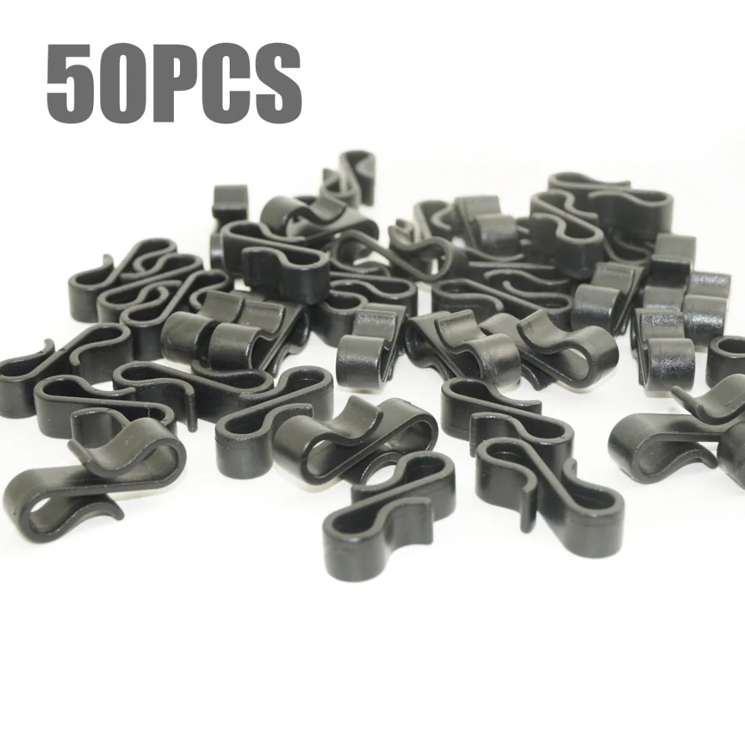 Hooks for Christmas Fairy Lights 50 Pack Gutter Clips