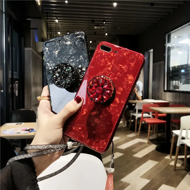 8plus Luxury Crystal Floral Stand Phone Case Tempered glass pearls full Cover For iPhoneXs max 6s 7plus XR Shell Protection
8plus Luxury Crystal Floral Stand Phone Case Tempered glass pearls full Cover For iPhoneXs max 6s 7plus XR Shell Protection