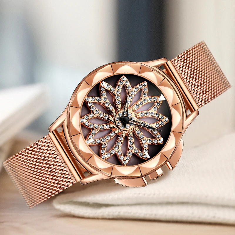 CIVO Luxury Woman women Watch Rose girls Gold Diamond Rotating Quartz Watches Waterproof Mesh Strap For Ladies Relogio Feminino
CIVO Luxury Woman women Watch Rose girls Gold Diamond Rotating Quartz Watches Waterproof Mesh Strap For Ladies Relogio Feminino