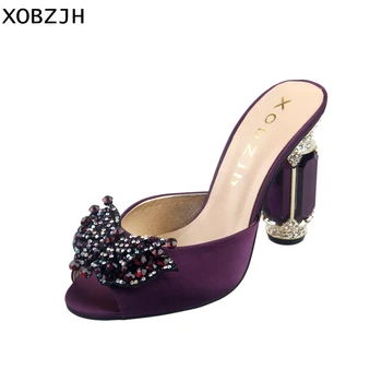 2019 Summer Sandals Women Shoes High Heels for Wedding Ladies Party Purple High Butterfly Slippers Open Toe Silk shoes woman
2019 Summer Sandals Women Shoes High Heels for Wedding Ladies Party Purple High Butterfly Slippers Open Toe Silk shoes woman