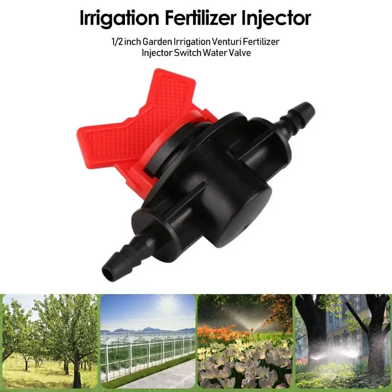 1/2 inch Garden Irrigation Device Venturi Fertilizer Injector Switch Water Valve Watering Accessory Garden Hose Connector Tool
1/2 inch Garden Irrigation Device Venturi Fertilizer Injector Switch Water Valve Watering Accessory Garden Hose Connector Tool
