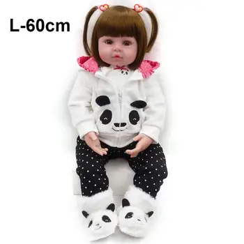 Brown Eye Panda Simulation Reborn Baby Baby Accompanying Comfortable Doll Soft Silicone Cute Realistic Baby Christmas Gift
Brown Eye Panda Simulation Reborn Baby Baby Accompanying Comfortable Doll Soft Silicone Cute Realistic Baby Christmas Gift
