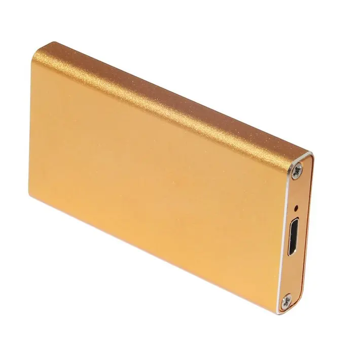 CYDZ Chenyang-Cable CY Gold Color USB-C USB 3.1 Type C to 50mm mSATA PCI-E Solid State Disk SSD Case Enclosure
CYDZ Chenyang-Cable CY Gold Color USB-C USB 3.1 Type C to 50mm mSATA PCI-E Solid State Disk SSD Case Enclosure