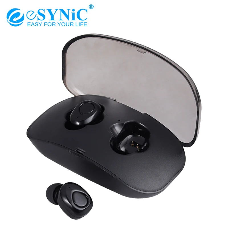 eSYNiC Mini TWS Twins True Wireless In-Ear Stereo Bluetooth Earphone Earbuds Headset Bluetooth Earbuds CVC 6.0 Earphone
eSYNiC Mini TWS Twins True Wireless In-Ear Stereo Bluetooth Earphone Earbuds Headset Bluetooth Earbuds CVC 6.0 Earphone